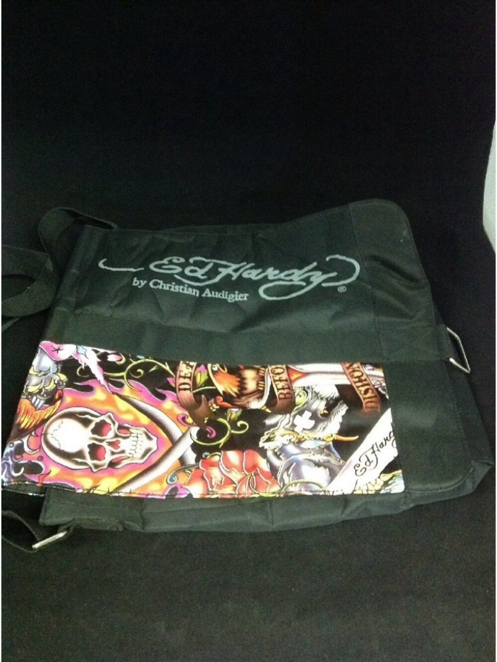 Ed Hardy by Christian Audigier Messenger Bag Euc Es Ws37